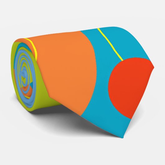 Retro Fruity-Stropdas Stropdas (Opgerold)