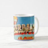 Retro Ft Lauderdale Florida Mok (Voorkant rechts)