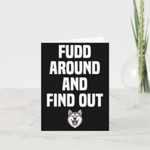 Retro Fudd Rond En Vind Volwassen Humor Sarcasme Kaart