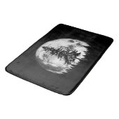 Retro Full Moon & Minimalist Pine Tree  Gra Badmat (Gekanteld)