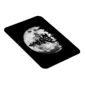 Retro Full Moon & Minimalist Pine Tree  Gra Magneet (Rechterzijde)
