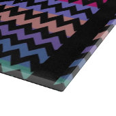 Retro Fun Colorful Chevron Pattern 7 Snijplank (Hoek)