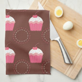 Retro Fun Cupcake Patroon Theedoek (Quarter Fold)