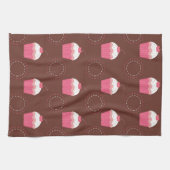 Retro Fun Cupcake Patroon Theedoek (Horizontaal)