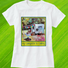 Retro Fun en Vibe Camper Trailer T-shirt