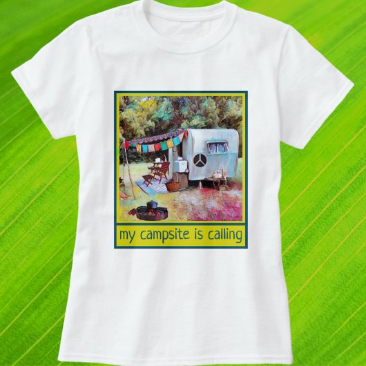 Retro Fun en Vibe Camper Trailer T-shirt