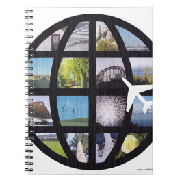 Retro Fun Foto's Wereldbol Notitieboek