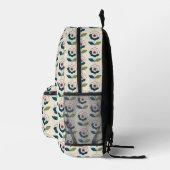 Retro Fun Garden Flower Pattern Bedrukte Rugzak (Rechts)