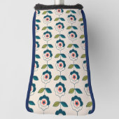 Retro Fun Garden Flower Pattern Golfheadcover (Draai 90)