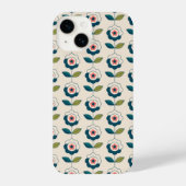 Retro Fun Garden Flower Pattern iPhone Hoesje (Achterkant)