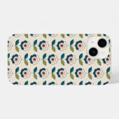 Retro Fun Garden Flower Pattern iPhone Hoesje (Achterkant horizontaal)