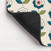 Retro Fun Garden Flower Pattern Muismat (Hoek)