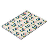 Retro Fun Garden Flower Pattern Notitieboek (Linkerzijde)