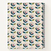 Retro Fun Garden Flower Pattern Notitieboek (Achterkant)