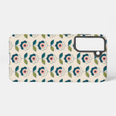 Retro Fun Garden Flower Pattern Samsung Galaxy Hoesje (Achterkant horizontaal)