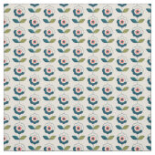 Retro Fun Garden Flower Pattern Stof (Swatch)