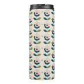 Retro Fun Garden Flower Pattern Thermosbeker (Achterkant)