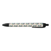 Retro Fun Garden Flower Pattern Zwarte Inkt Pen (Bodem)