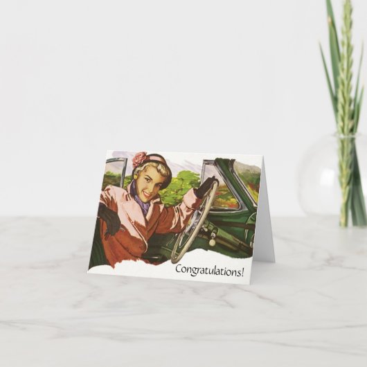 Retro Fun Gefeliciteerd met de verhuizing naar een Kaart (Voorkant)