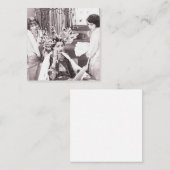 Retro Fun Hair Salon Aanbevelingskaartje (Voorkant / Achterkant)