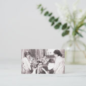 Retro Fun Hair Salon Afsprakenkaartje (Staand voorkant)