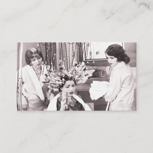 Retro Fun Hair Salon Afsprakenkaartje (Voorkant)