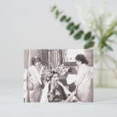 Retro Fun Hair Salon Feestdagenkaart (Staand voorkant)