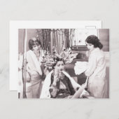 Retro Fun Hair Salon Feestdagenkaart (Voorkant / Achterkant)