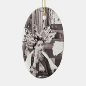 Retro Fun Hair Salon Keramisch Ornament (Rechts)