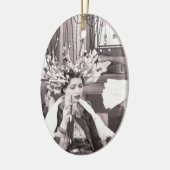 Retro Fun Hair Salon Keramisch Ornament (Links)