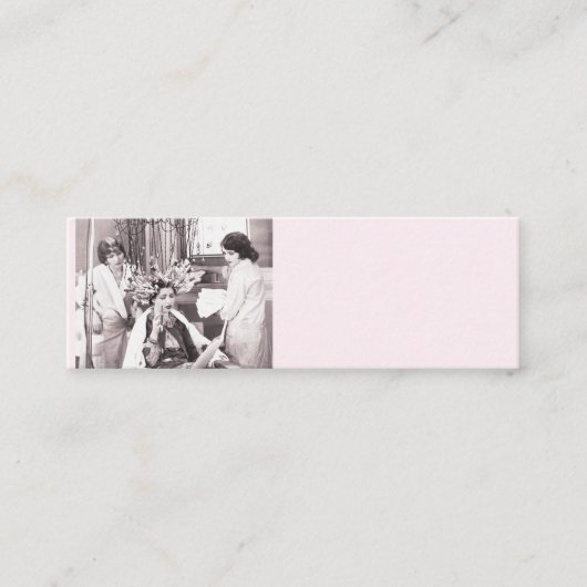 Retro Fun Hair Salon Klantenkaartje (Voorkant)