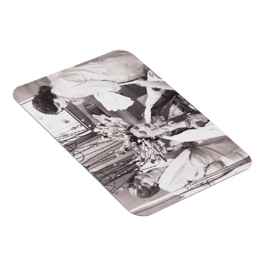 Retro Fun Hair Salon Magneet (Rechterzijde)