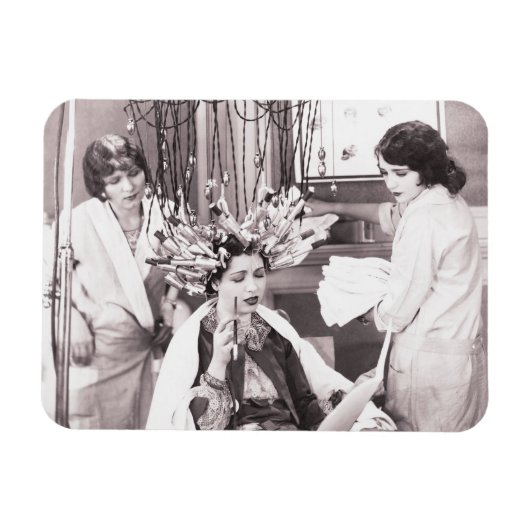 Retro Fun Hair Salon Magneet (Horizontaal)