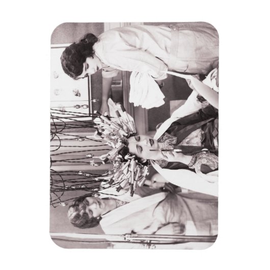 Retro Fun Hair Salon Magneet (Verticaal)