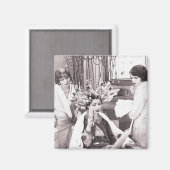 Retro Fun Hair Salon Magneet (Voorkant / Achterkant)