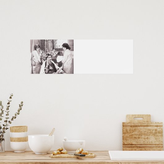 Retro Fun Hair Salon Poster (Keuken)