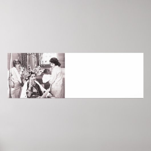 Retro Fun Hair Salon Poster (Voorkant)