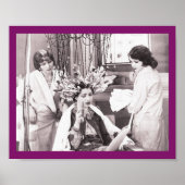 Retro Fun Hair Salon Poster (Voorkant)