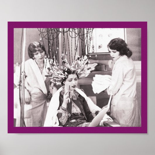 Retro Fun Hair Salon Poster (Voorkant)