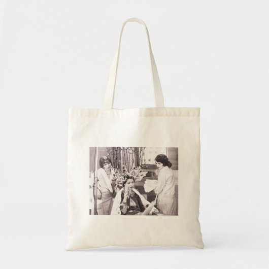Retro Fun Hair Salon Tote Bag (Voorkant)