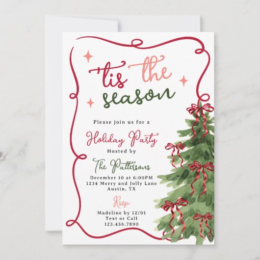 Retro Fun is het kerstfeest van het seizoen Kaart (Voorkant)