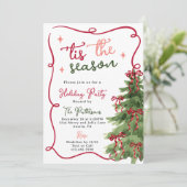 Retro Fun is het kerstfeest van het seizoen Kaart (Staand voorkant)