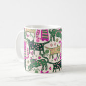 Retro Fun Kat Ontwerp Koffiemok (Voorkant links)
