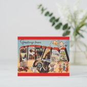 Retro Fun Nevada Groet Briefkaart (Staand voorkant)
