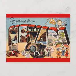 Retro Fun Nevada Groet Briefkaart