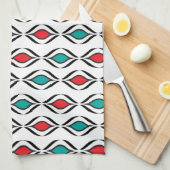 Retro Fun Pattern Theedoek (Quarter Fold)