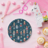  Retro Fun Robot Pattern Papieren Bordje (Feest)
