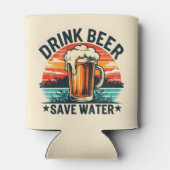 Retro  Fun Sunset Bier Blikjeskoeler (Achterkant)