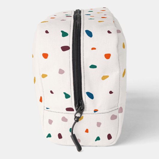 Retro Fun Terrazzo Print Travel Dopp Kit Toilettasje (Rechts)