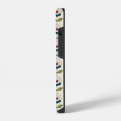 Retro Fun Tuin Bloem Patroon iPhone Hoesje (Linkerkant)